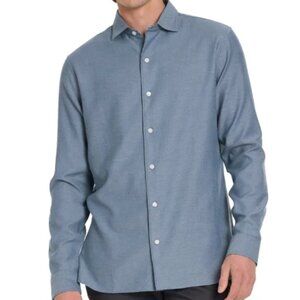 Ted Baker Men's Long Sleeve Button Up Shirt Blue 100% Cotton Large Brand New NWT